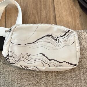 Stylish White and Black  Marble crossbody